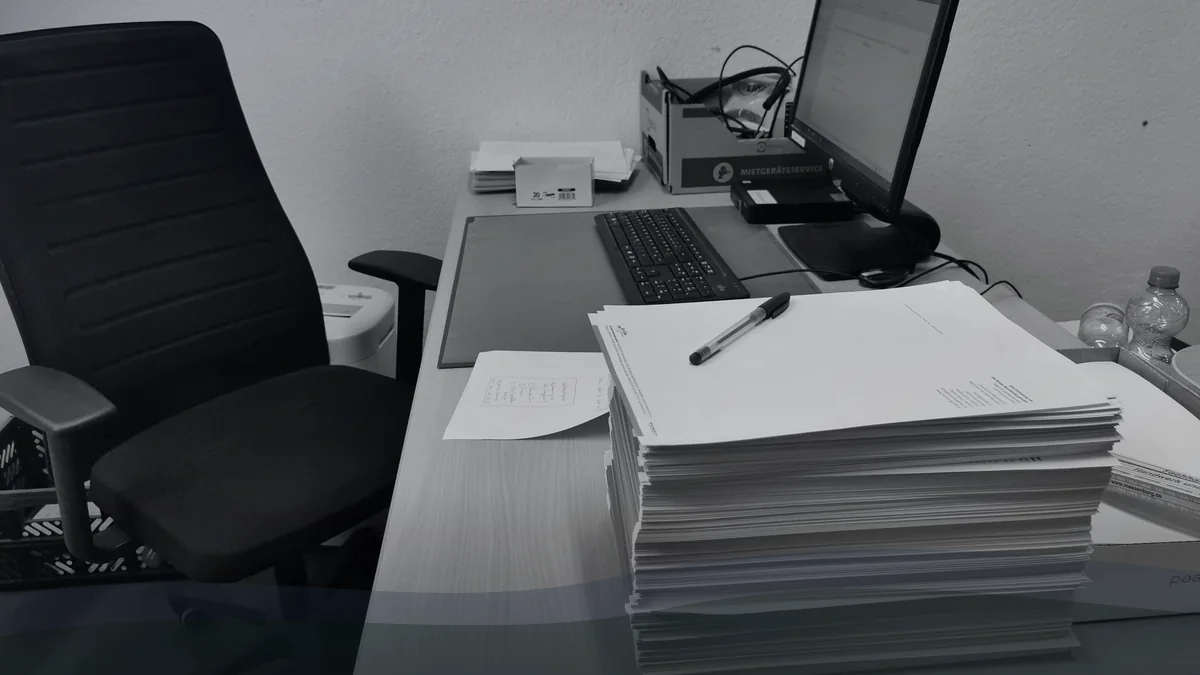 Organização de documentos de resíduos empresariais